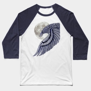 Moon Raven Baseball T-Shirt